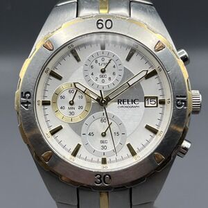 Relic ZR66000 Two-Tone Chronograph Watch – Ready to Wear, Men's Quartz